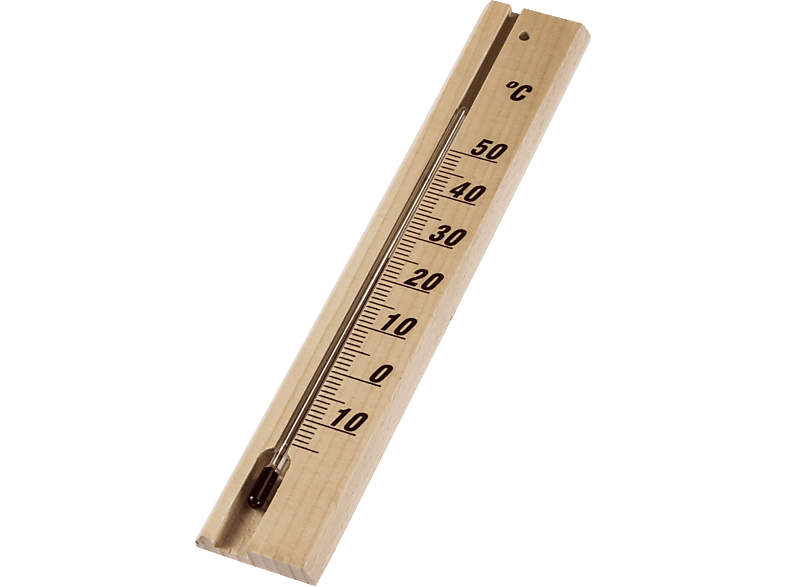 Hama 186401 Thermometer, für innen, Holz, 20 cm, analog