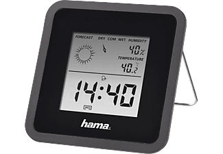 HAMA 186370 Thermo-/Hygrometer "TH50", Schwarz