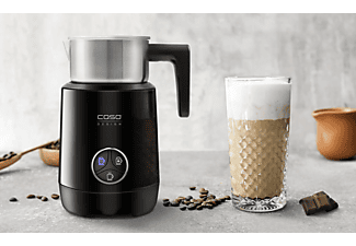 CASO 1663 Crema Latte & Choco Design Milchaufschäumer, Schwarz, 500 Watt, 0,25 Liter