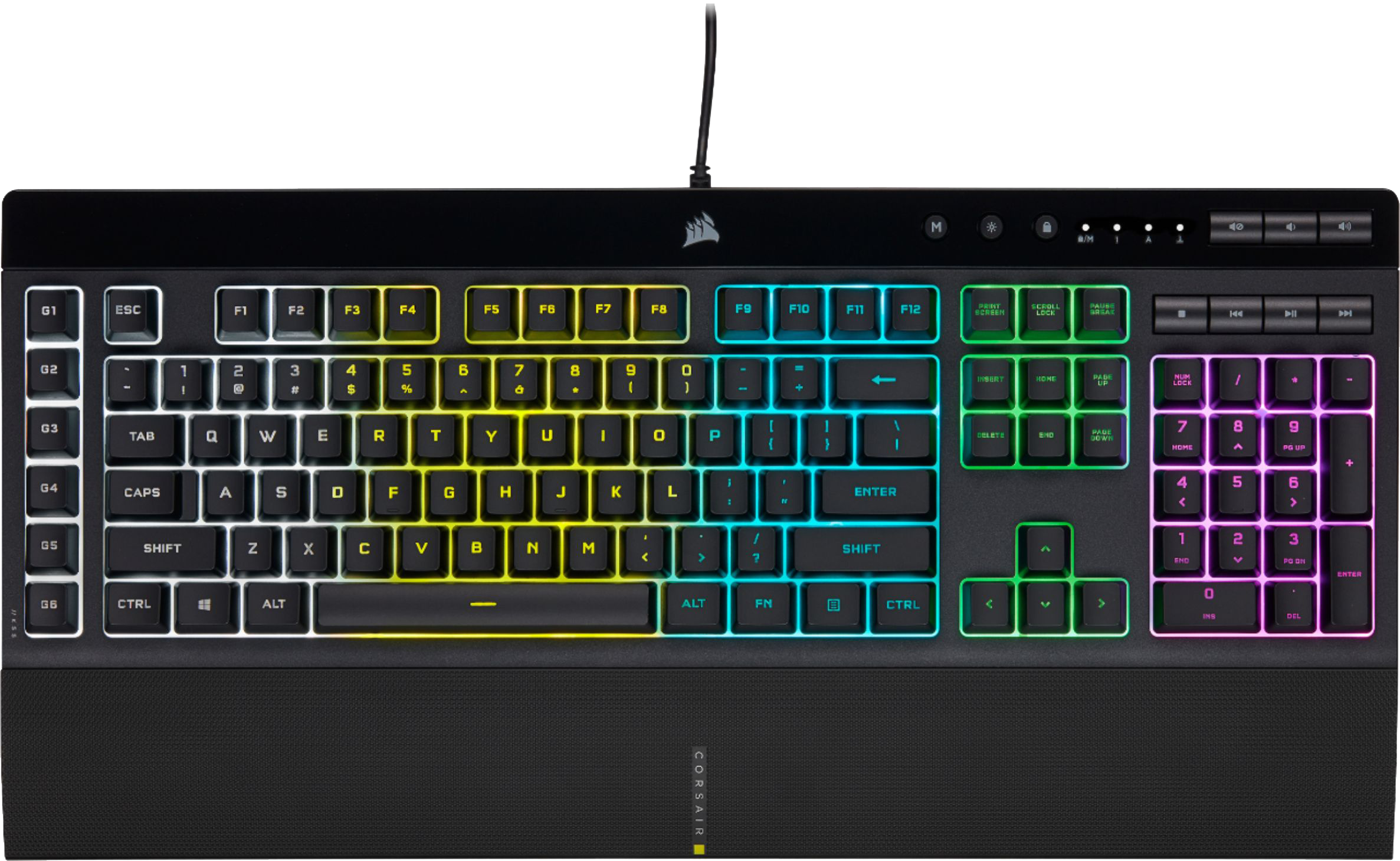 Corsair K55 Rgb Pro Keyboard - Us Qwerty