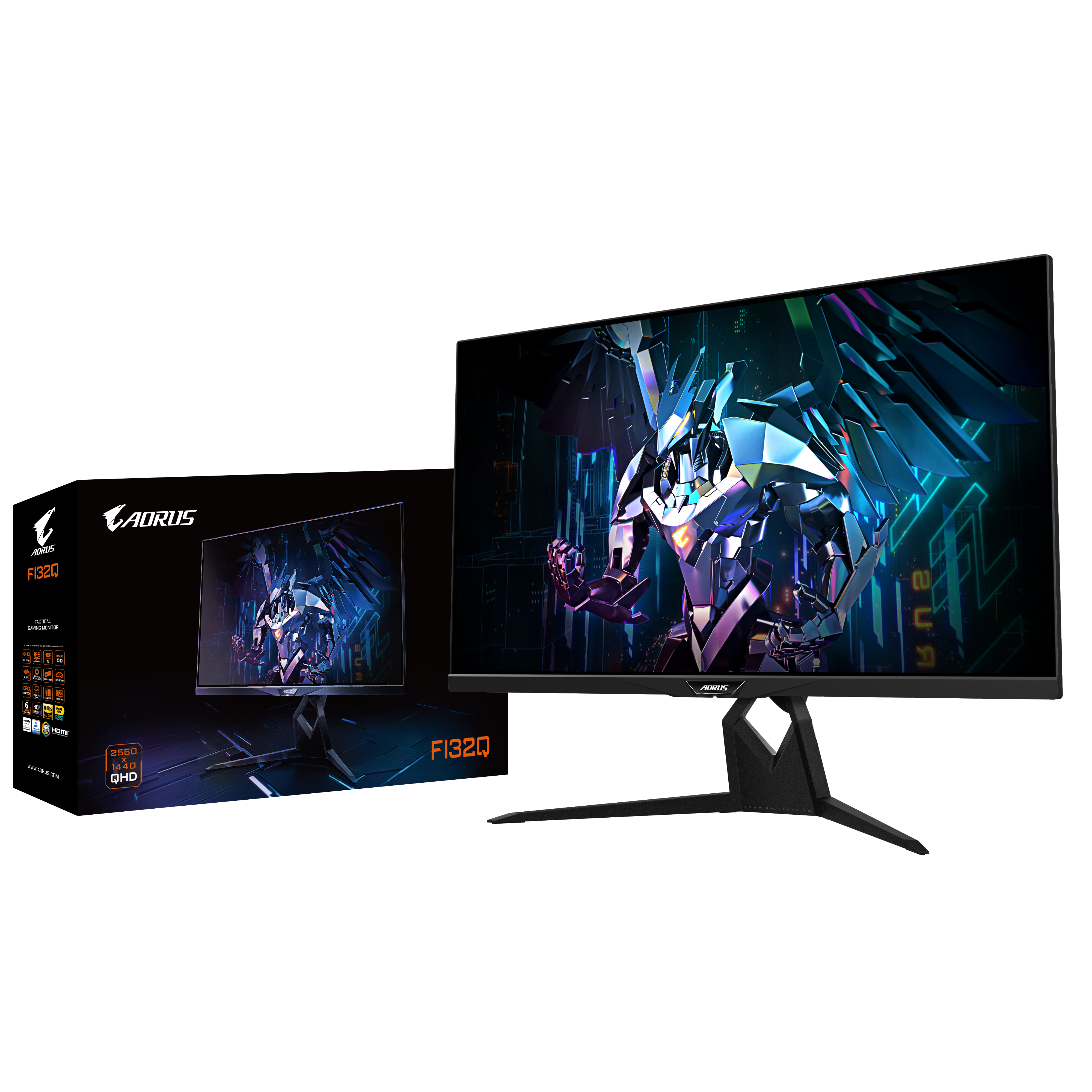 GIGABYTE AORUS FI32Q 31,5 Zoll  QHD  Monitor  1 ms Reaktionszeit  