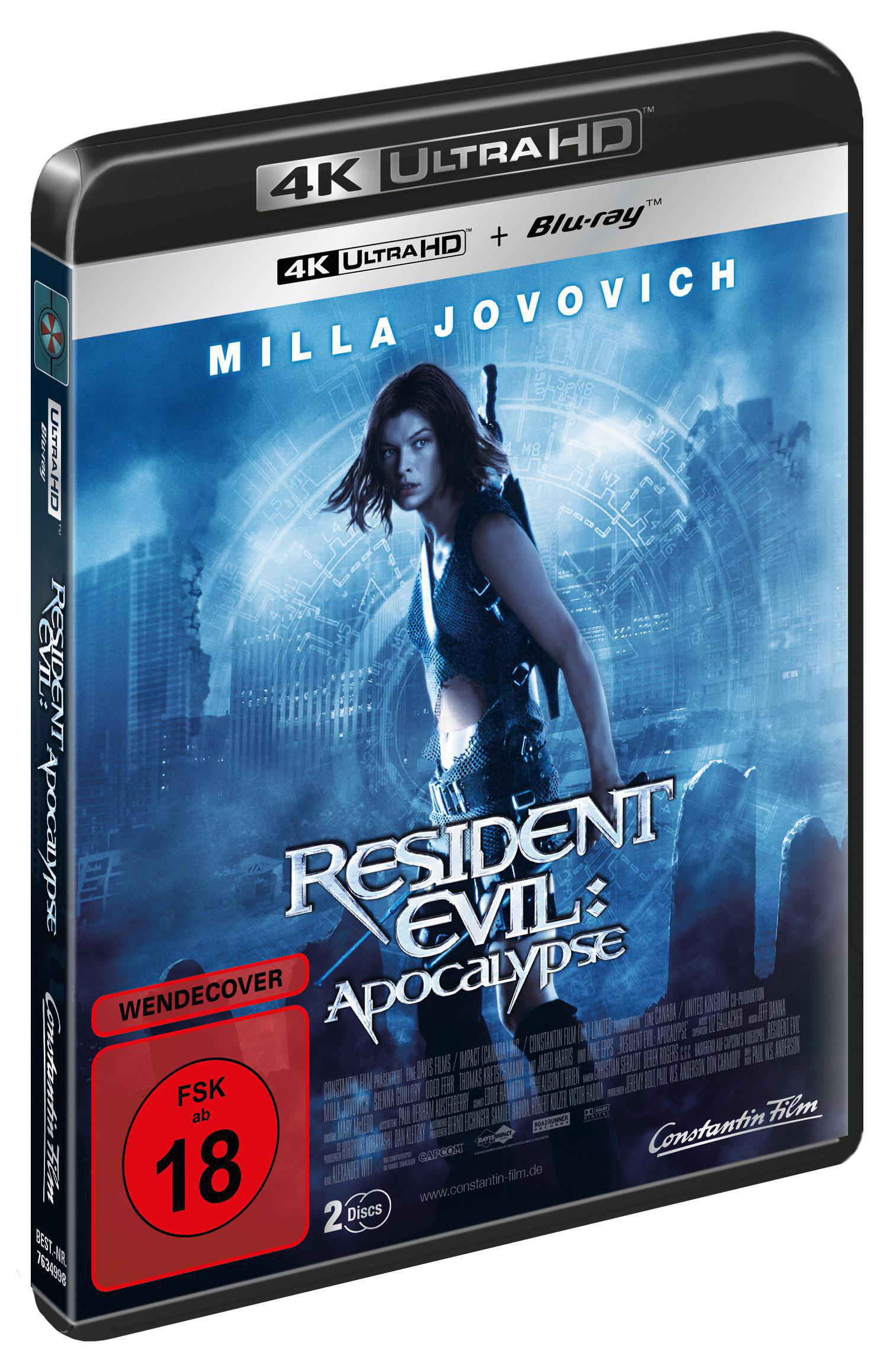 Resident Evil: Apocalypse 4K Ultra HD Blu-ray + Blu-ray