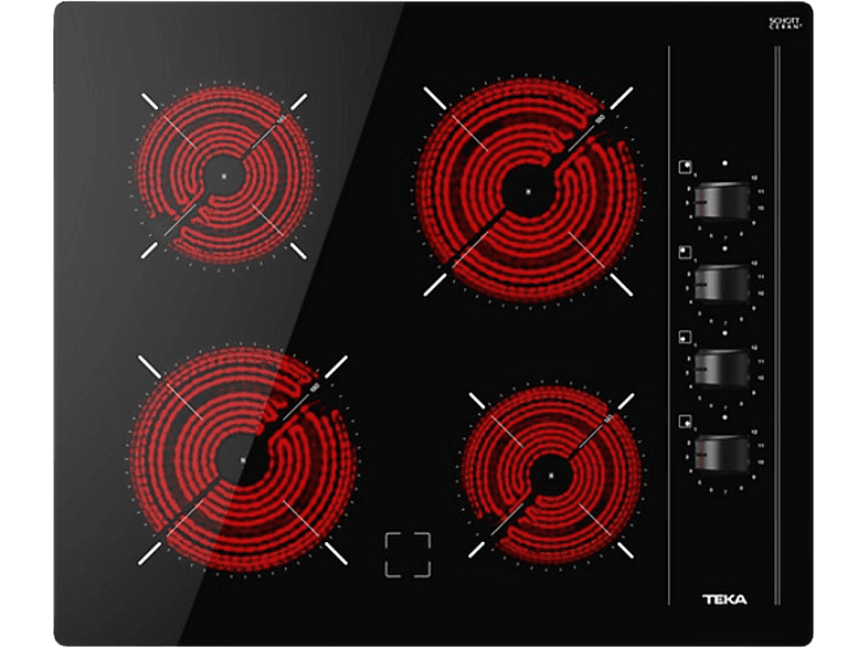 Teka – Placa vitrocerámica Teka 4 zonas High Light – TBC 64000 XFL.