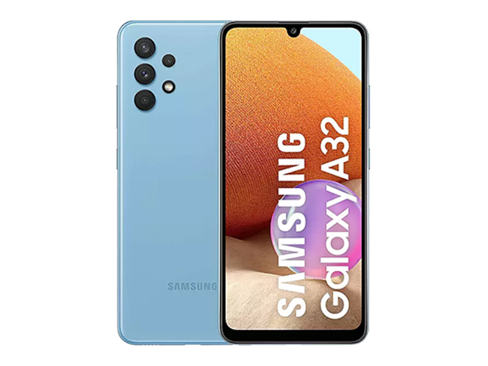 Móvil - Samsung Galaxy A32, Azul, 128 GB, 4 GB, 6.4", Full HD+, Mediatek Helio G80, 5000 mAh, Android 11