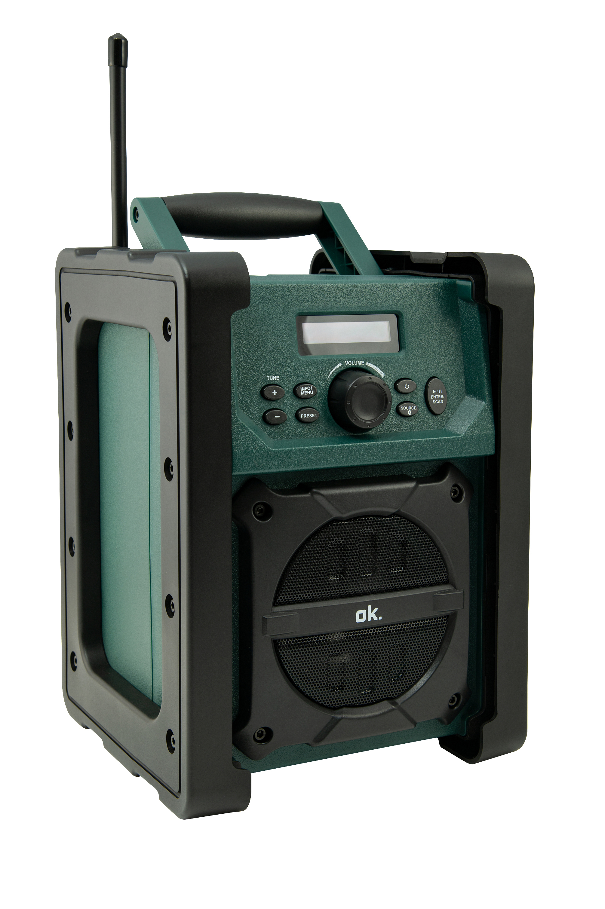 Tuner-DAB, Bluetooth, Schwarz/Grün Radio, Tuner-FM, DAB+ FM, ORD 300 OK. DAB+,