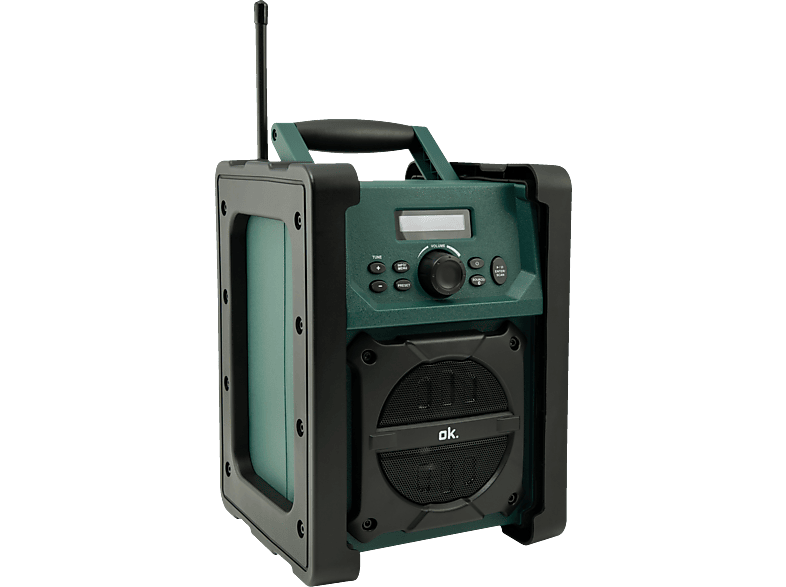 OK. ORD 300 DAB+ Radio, Tuner-DAB, Tuner-FM, DAB+, FM, Bluetooth, Schwarz/Grün