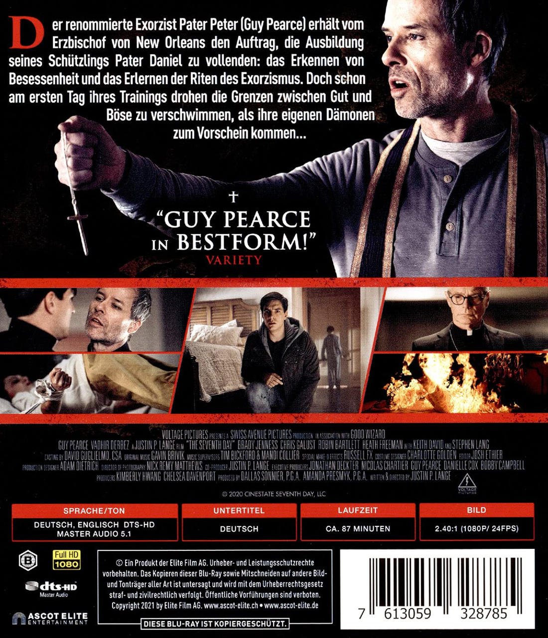 DVD-Cover für The Seventh Day, zeigt einen Mann mit einem Kreuz, mit anderen Schauspielern.
