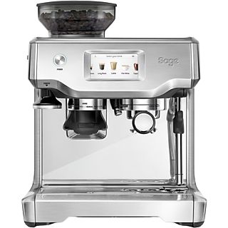 Cafetera superautomática - Sage SES880BSS4EEU1 The Barista Touch, 15 bar, 1680 W, 2 l, 480 ml leche, Molinillo, Inox