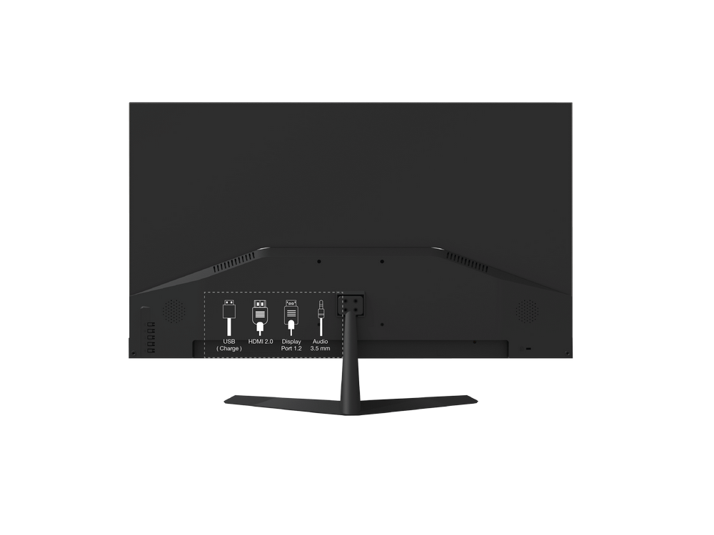 Monitor - Peaq PMO S321-IQC, 31.5" WQHD, IPS, 75 Hz, 5 ms, AMD FreeSync, Flicker-Free, Low Blue Light, Plata