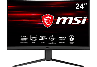 MSI Optix G24C4-009 - Gaming Monitor, 23.6 ", Full-HD, 144 Hz, Schwarz