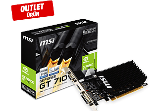 MSI VGA GT 710 2GD3H LP GT710 2GB DDR3 64 Bit DX12 Pcie 3 Ekran Kartı Outlet 1178374