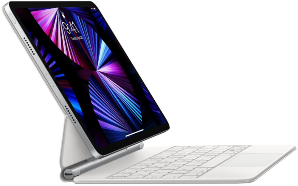 APPLE Cover clavier Magic Keyboard iPad Pro 11" 3th Gen / iPad Air 4th Gen QWERTY PT Blanc (MJQJ3PO/A)