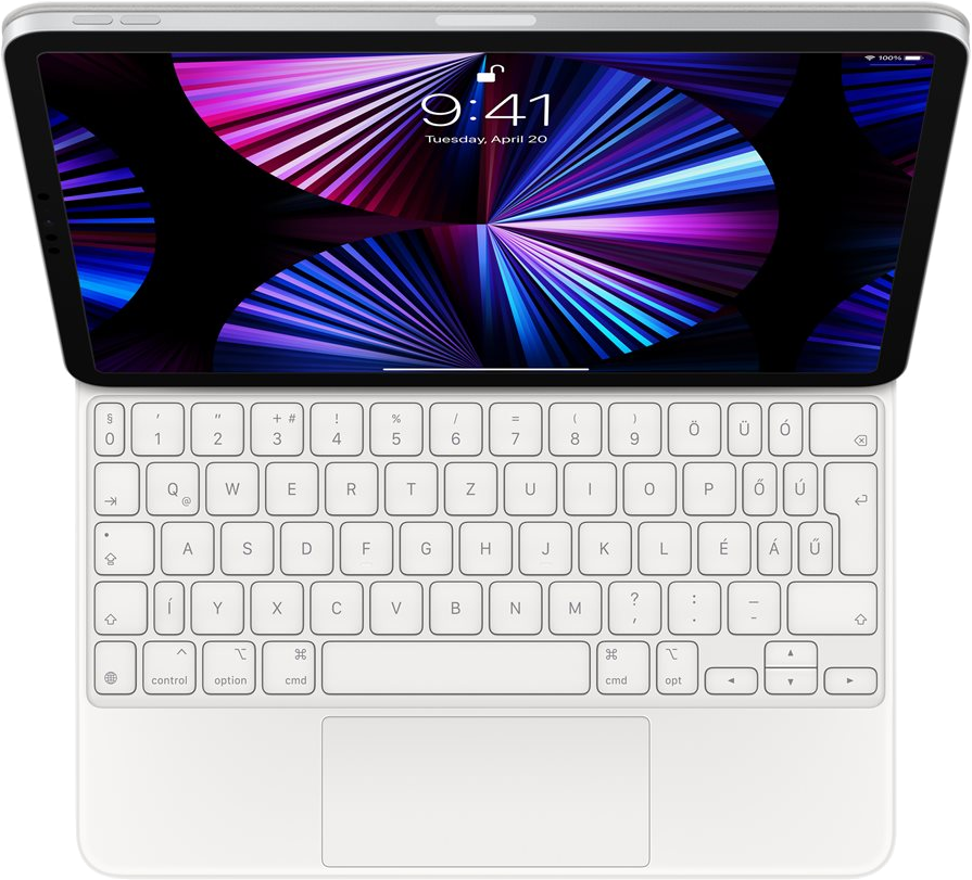 APPLE Cover clavier Magic Keyboard iPad Pro 11" 3th Gen / iPad Air 4th Gen QWERTY PT Blanc (MJQJ3PO/A)