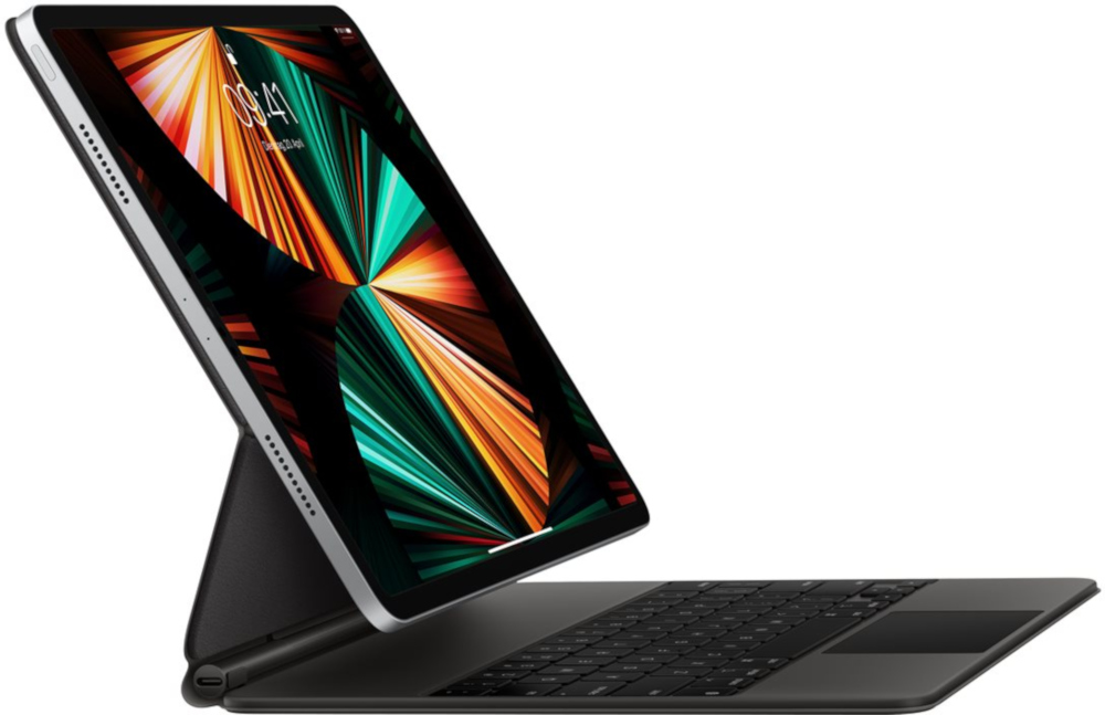 APPLE Toetsenbordcover Magic Keyboard iPad Pro 12.9 5th Gen QWERTZ DE Zwart (MJQK3D/A)