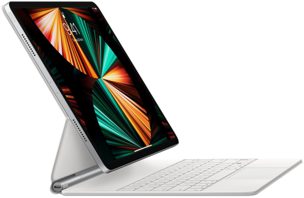 APPLE Cover clavier Magic Keyboard iPad Pro 12.9 5th Gen QWERTY SA Blanc (MJQL3AB/A)