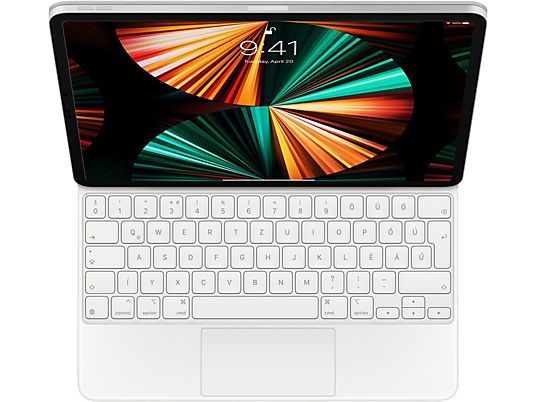 APPLE Cover clavier Magic Keyboard iPad Pro 12.9 5th Gen QWERTZ HU Blanc (MJQL3MG/A)