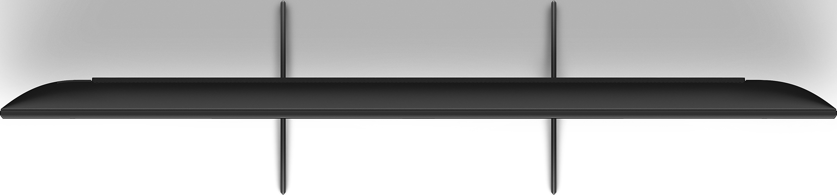 Ein schwarzer MSI-Laptop mit einem Bildschirm, der ein Logo und einen farbenfrohen Hintergrund anzeigt.