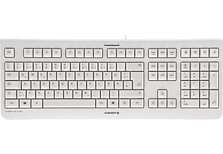 CHERRY KC 1000, Tastatur, Standard, kabelgebunden, Weißgrau