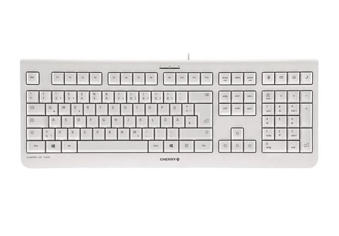 CHERRY KC Weißgrau kabelgebunden, Standard, | MediaMarkt 1000, Tastatur, Tastatur