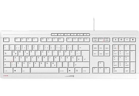 CHERRY STREAM, Tastatur, kabelgebunden, Weiß/Grau Tastatur in Weiß/Grau  kaufen | SATURN