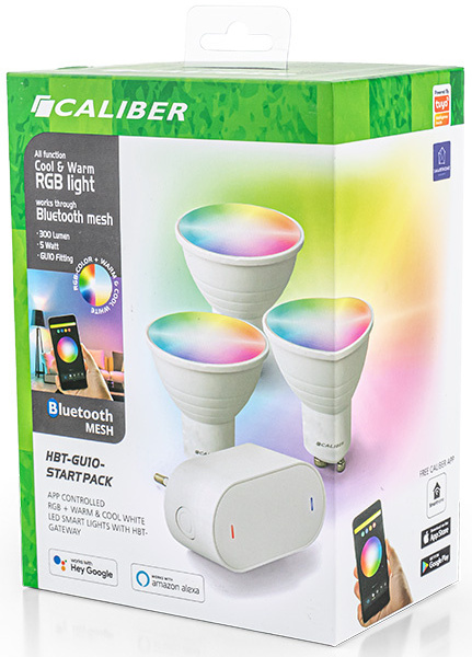 CALIBER Ampoule LED Smart GU10 Blanc pack de 3 (HBT-GU10)