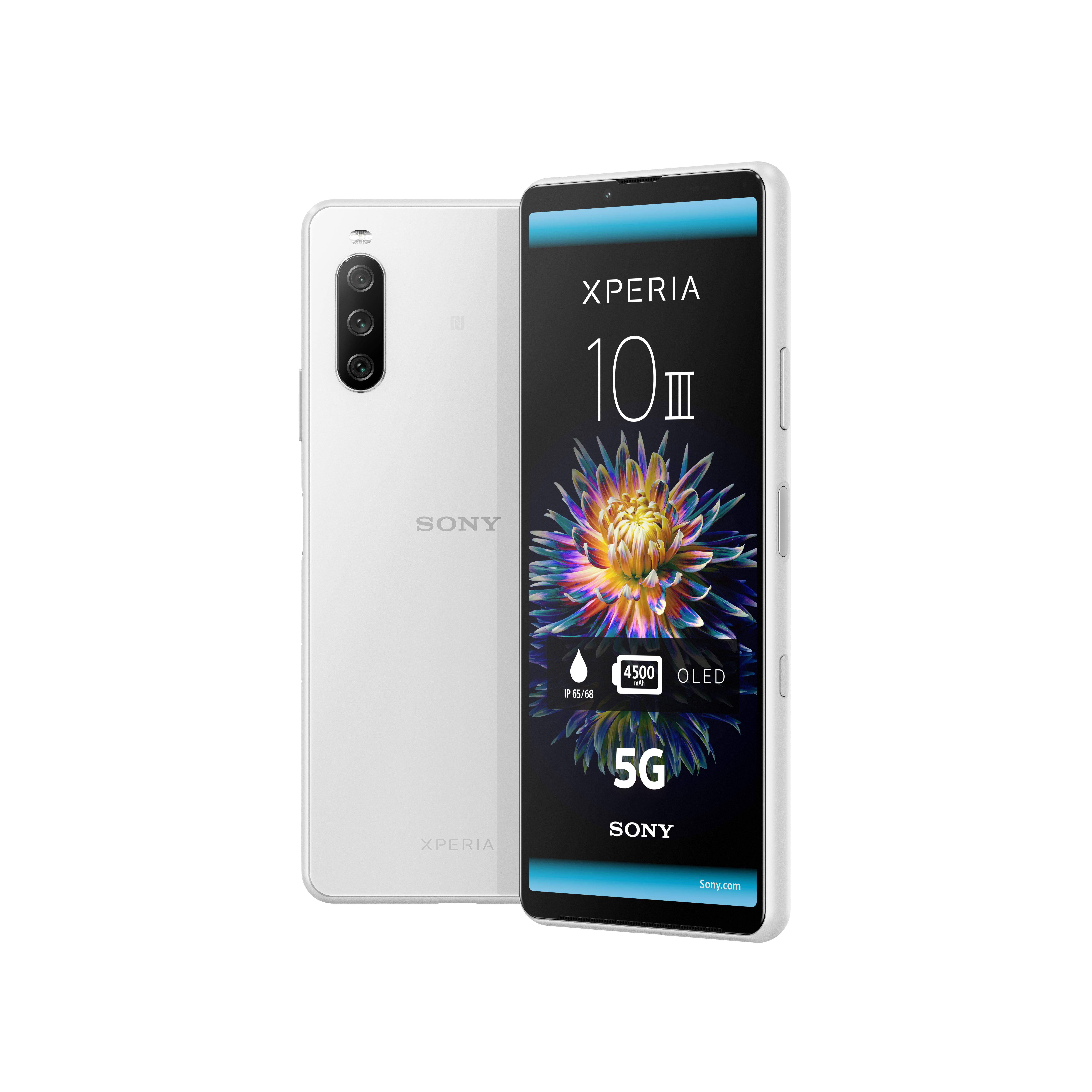 SONY Xperia 10 III 5G 21:9 Display 128 GB Weiß Dual SIM