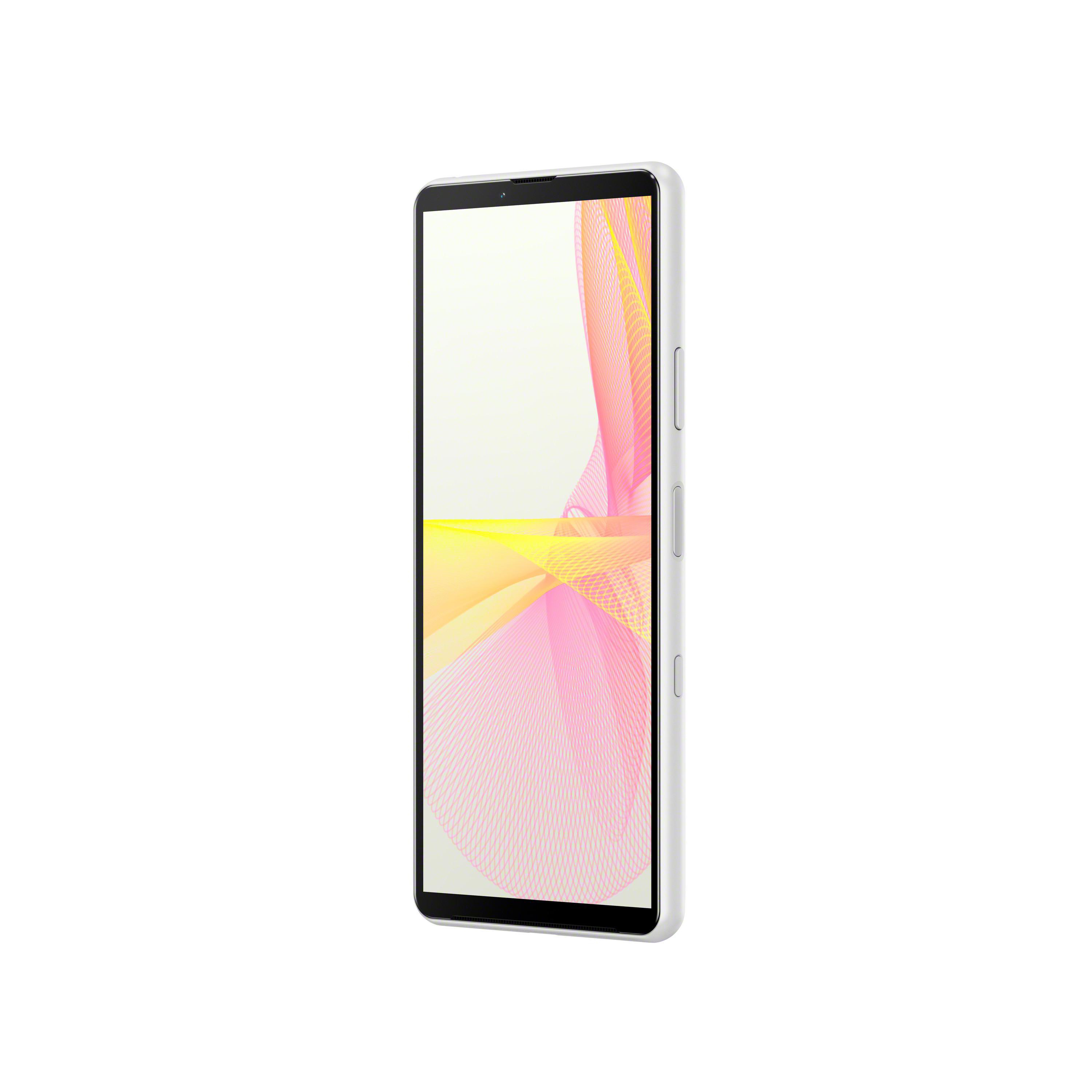 Xperia 10 SONY 128 5G 21:9 GB Weiß III Display SIM Dual