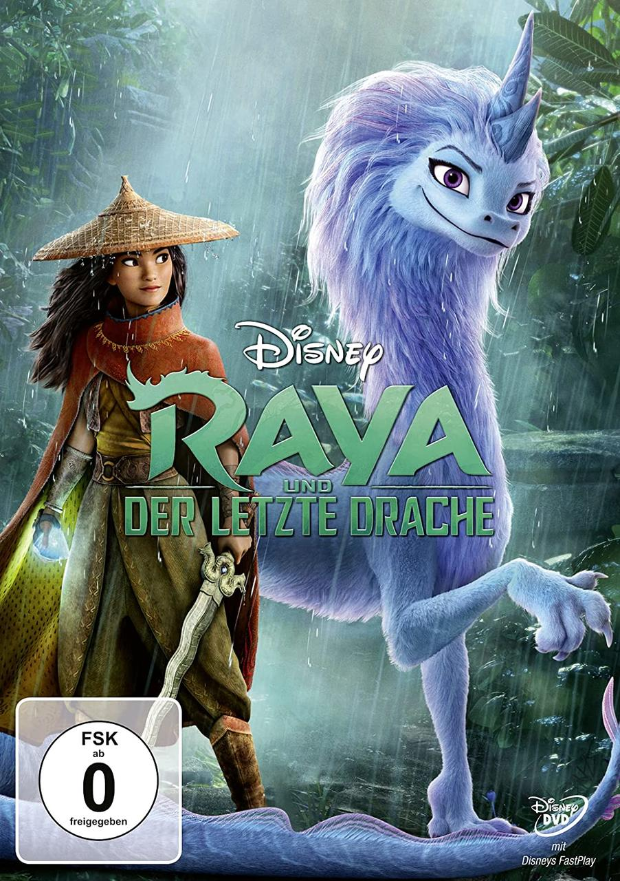Filmcover: Mädchen mit Drachen. Titel: Raya und der letzte Drache.