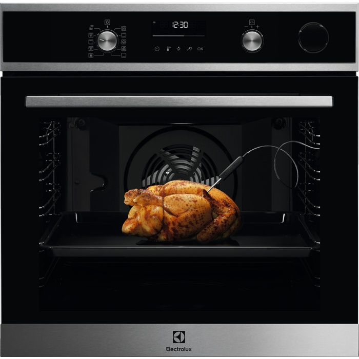 ELECTROLUX EOC6P77WX SteamCrisp beépíthető gőz sütő, Wifi, pirolitikus tisztítás, maghőmérő
