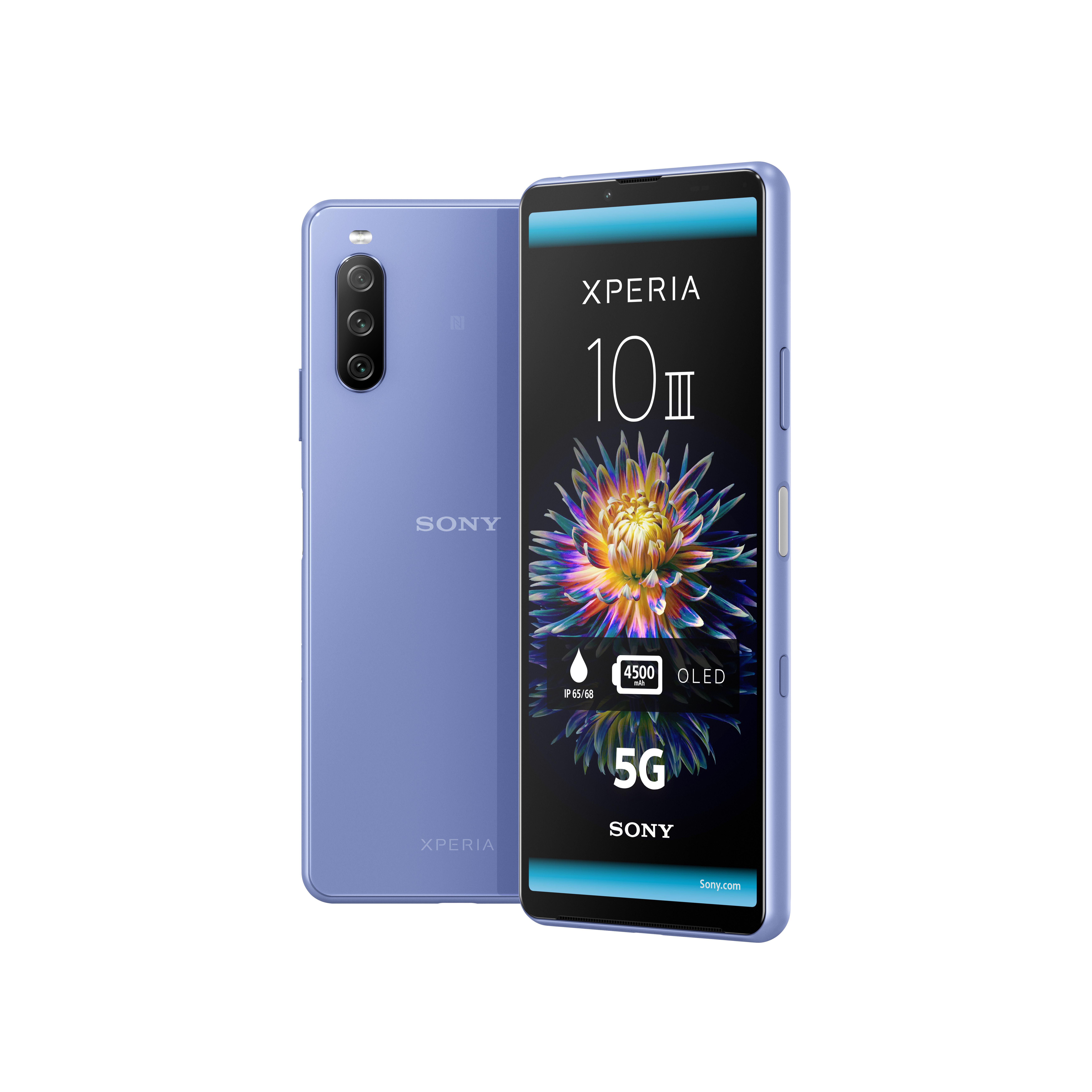 Dual III SONY 128 GB 21:9 Blau 5G Xperia Display SIM 10