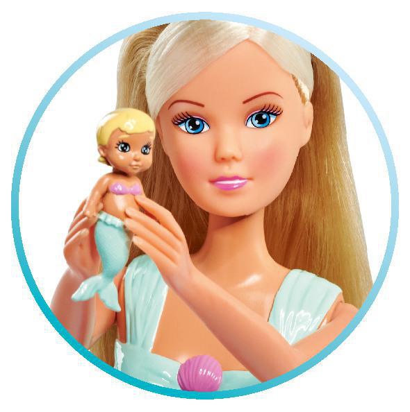 SIMBA TOYS Steffi Love Mermaid Family Puppe Mehrfarbig
