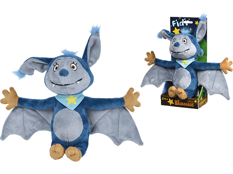 SIMBA TOYS Fidi Fledermaus Plüsch, 25 cm Spielzeugtier Mehrfarbig