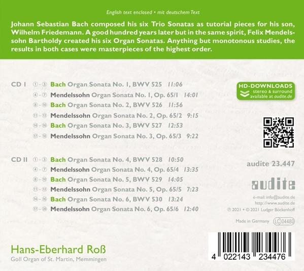 Hans-eberhard Ross - Triosonaten BWV 525-530/Orgelsonaten op.65  - (CD)