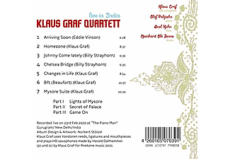 Klaus Graf Quartet - Klaus Graf Quartett live in India  - (CD)