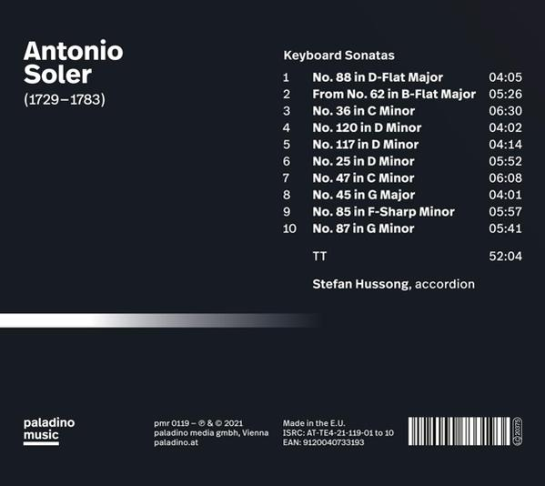 Stefan Hussong - Keyboard Sonatas,arr.for Accordion  - (CD)