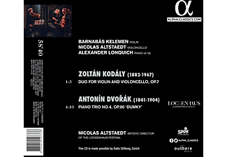 Kelemen,Barnabas,  Altstaedt,Nicolas,  Lonquich,A. - DUO FOR VIOLIN AND VIOLONCELLO, OP. 7 - PIANO TRIO  - (CD)