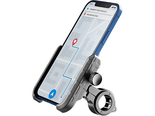 CELLULAR LINE Rider Steel - Porta smartphone (Nero)