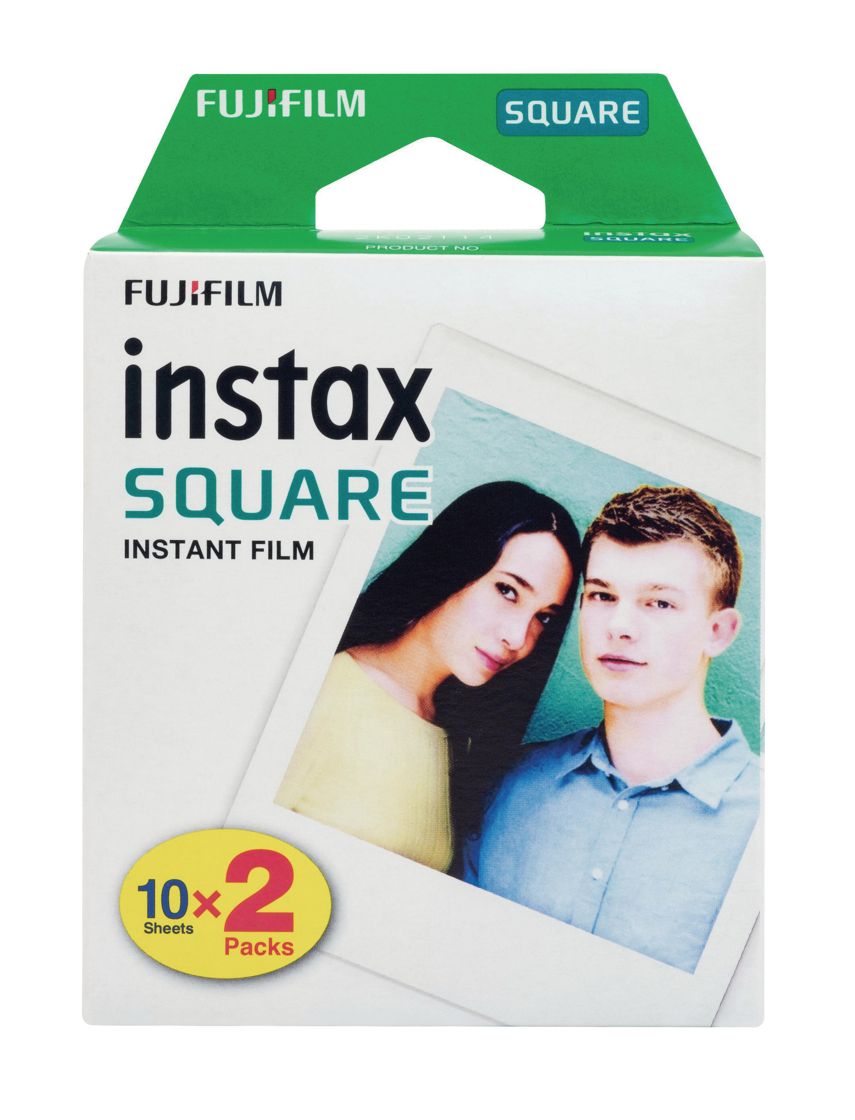 FUJIFILM instax für instax Sofortbildkameras alle den SQUARE Doppelpack Film, SP3 und SHARE Sofortbildfilm SQUARE Passend instax