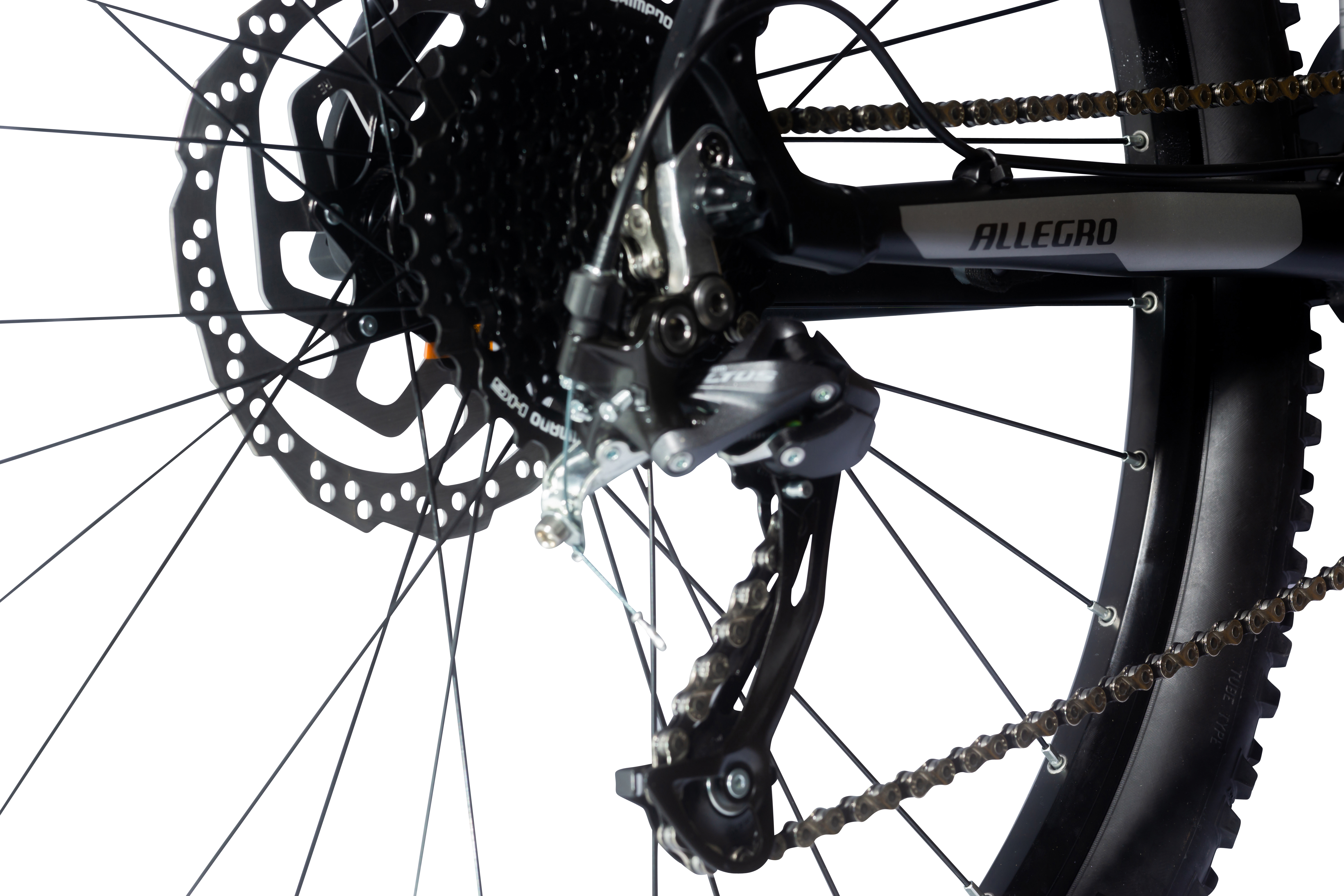 ALLEGRO E MTB M-Cross Mountainbike (Laufradgröße: 27,5 Zoll, Unisex-Rad, 504 Wh, Schwarz)