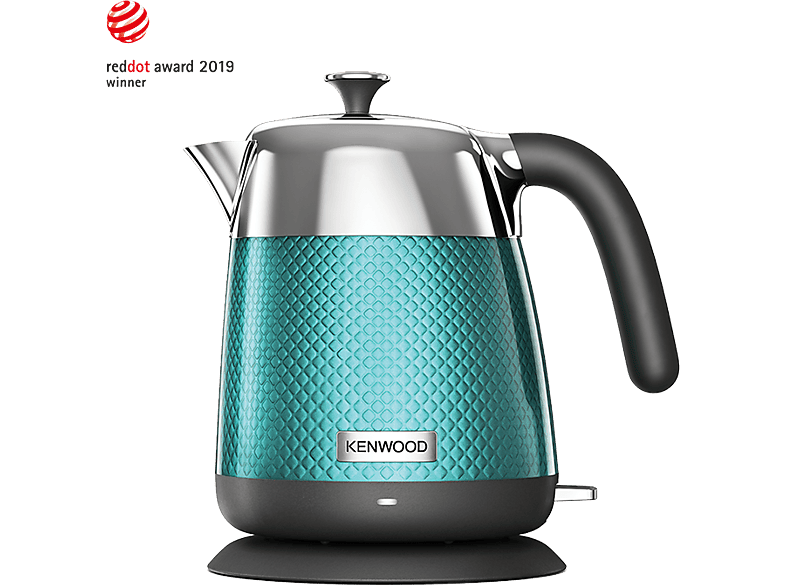 Hervidor de agua Kenwood ZJM810BL, 2200 W, 1.6 l, Acero inoxidable, Filtro antical, Turquesa