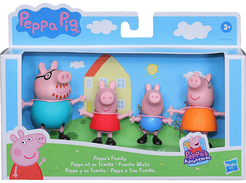 HASBRO Peppa Pig Mehrfarbig Peppa Familie Spielset und