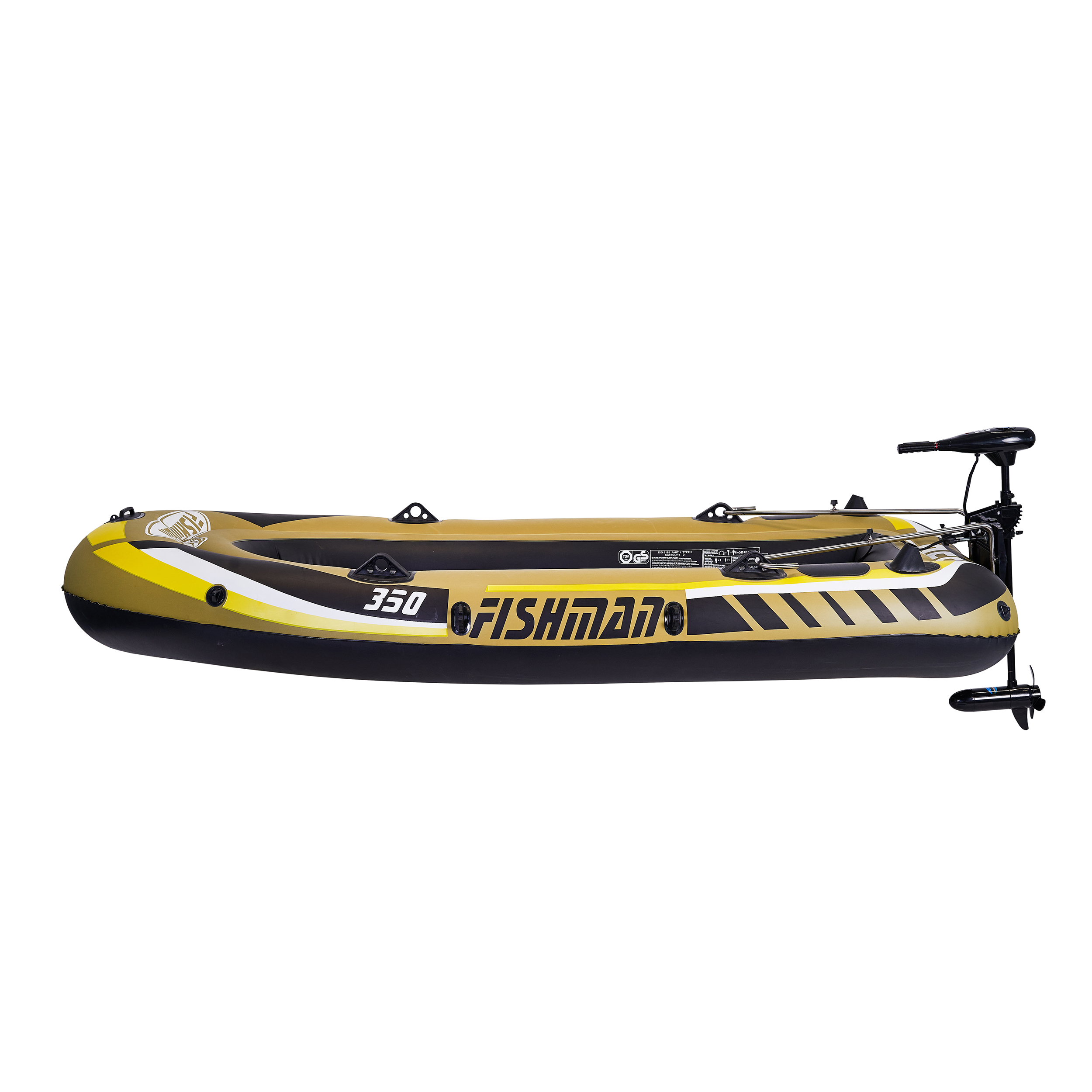 LAMAR SBM 350 Schlauchboot mit Motor, Olivgrün