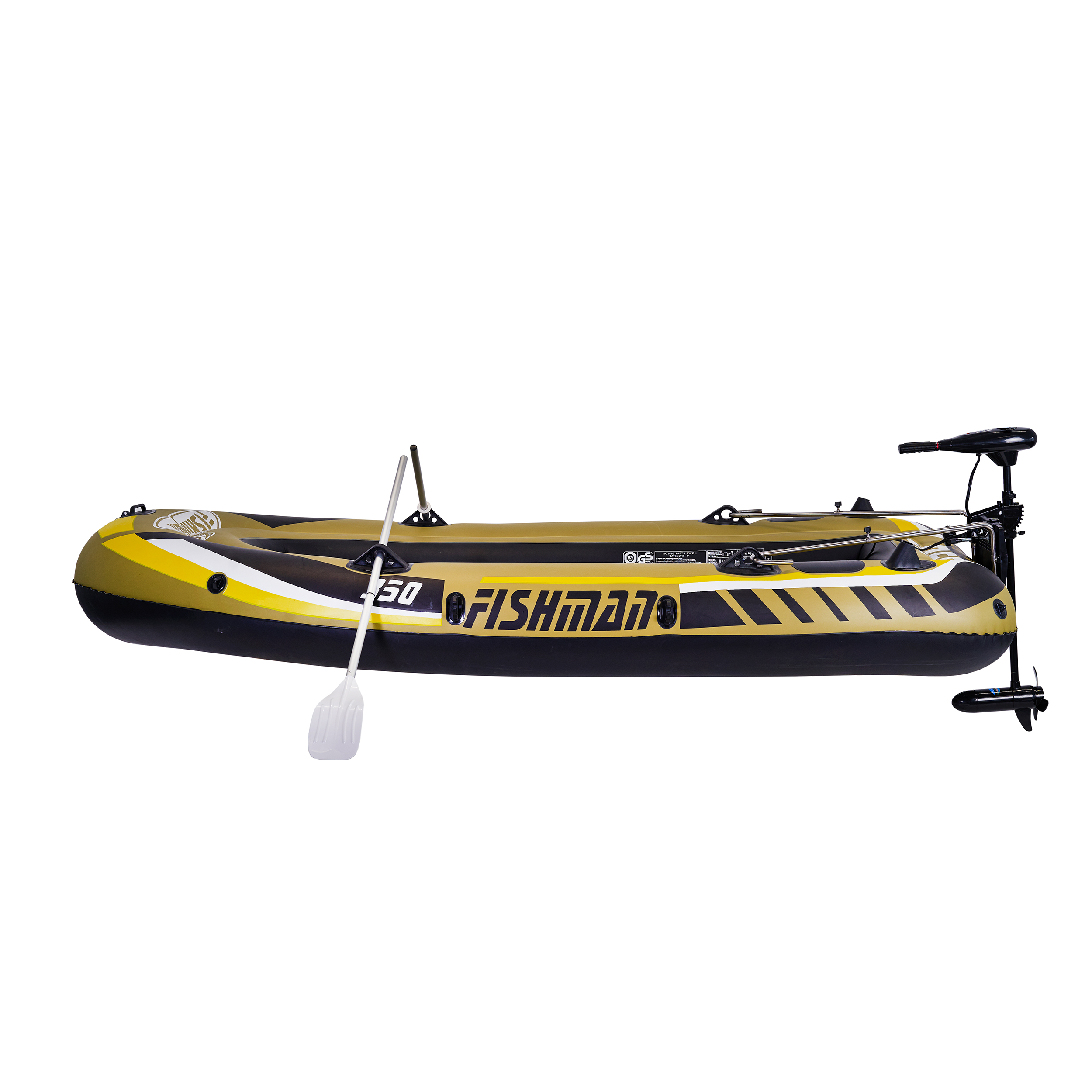LAMAR SBM 350 Schlauchboot mit Motor, Olivgrün