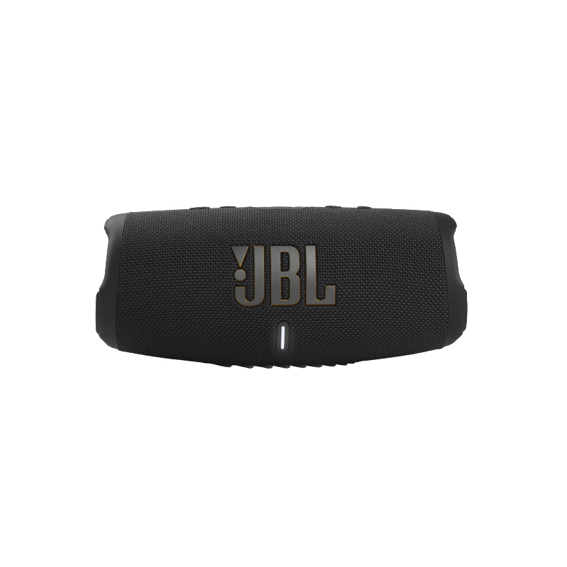 Schwarzer JBL Clip 4 Lautsprecher. JBL-Logo in Gold.
