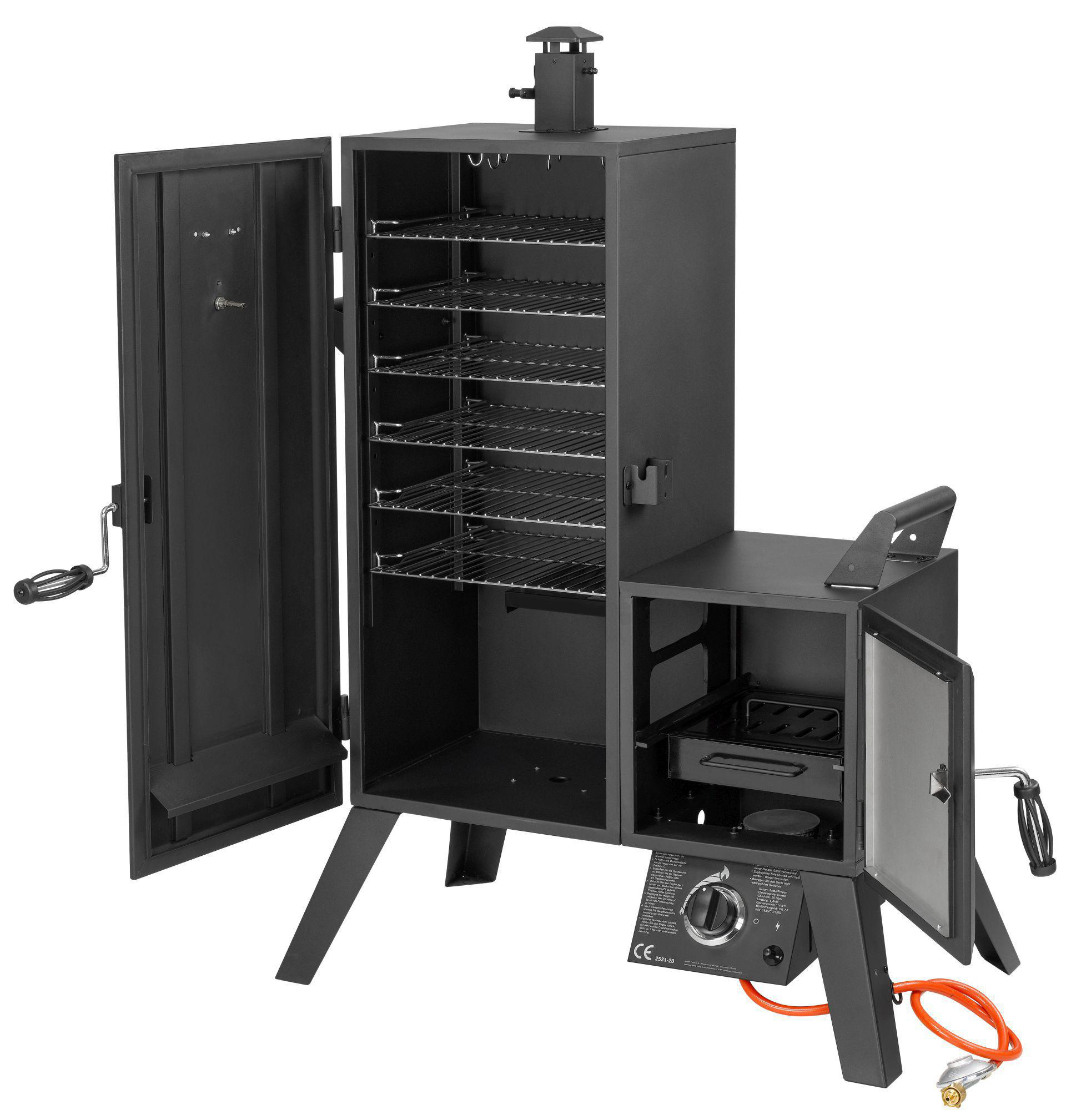 EL FUEGO AY 3175 Smoker Portland Gasgrill, Schwarz (4400 Watt)