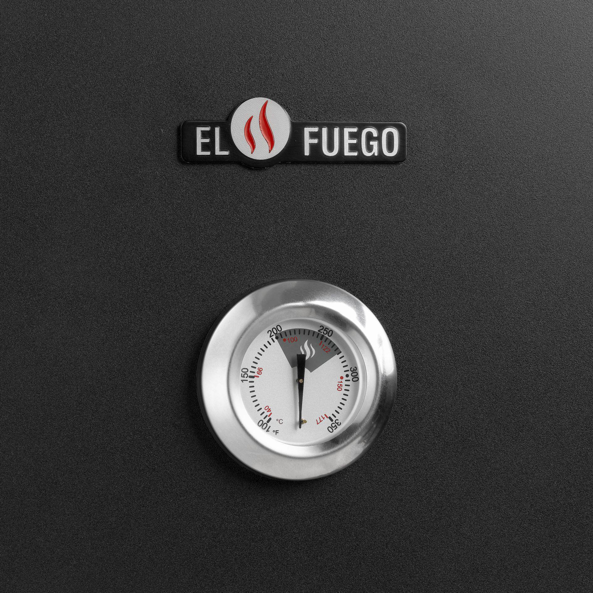 EL FUEGO AY 3175 Smoker Portland Gasgrill, Schwarz (4400 Watt)