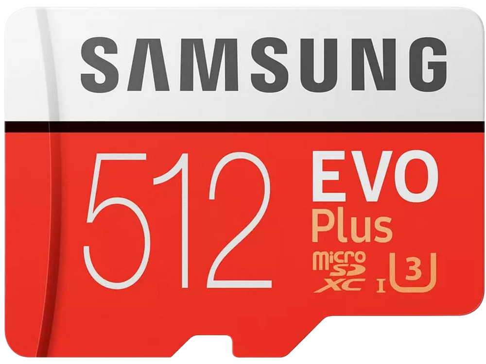Tarjeta MicroSD 512 GB - Samsung EVO Plus 512 GB, 100MB/s lectura, 90 MB/s escritura, Clase 10, Blanco