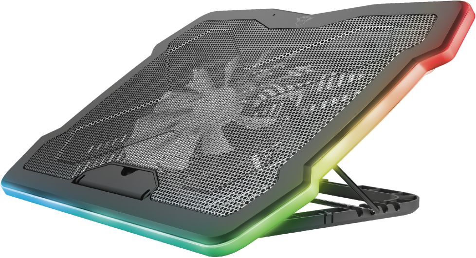 TRUST GXT 1126 Aura laptop hűtő többszínű világítással (24192)