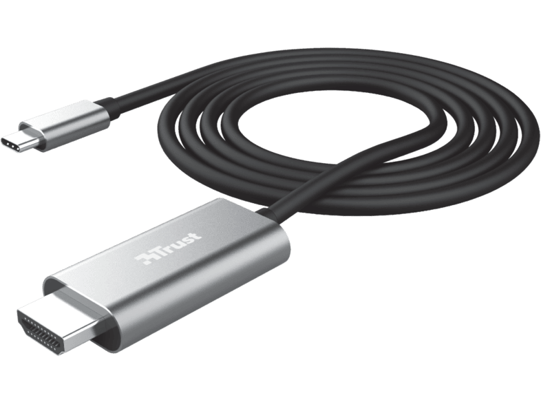 TRUST Calyx USB C HDMI talak t k bel 1 8m 23332