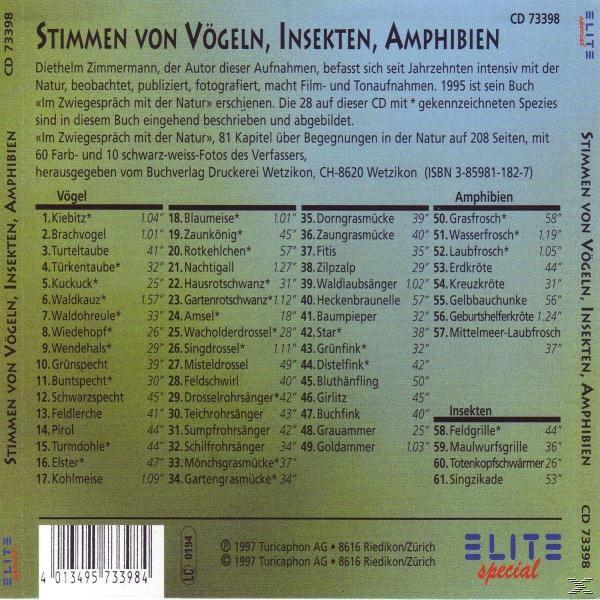 VARIOUS - Stimmen Von Vögeln,Insekten,Amphibien  - (CD)